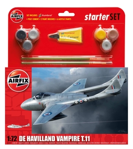 1:72 De Havilland Vampire T11 Starter Set-model-kits-Hobbycorner
