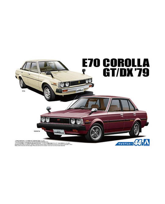 1/24 Toyota E70 Corolla Sedan GT/DX '79