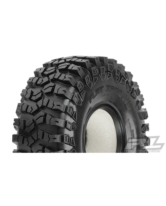 1/10c Flat Iron XL 1.9" G8 Rock Terrain Truck Tires With Memory Foam - 10112-00