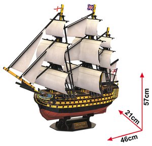 3D Puzzle - HMS Victory Ship-model-kits-Hobbycorner