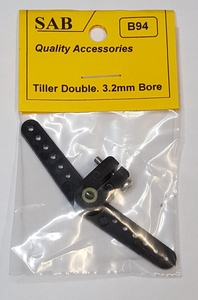Tiller Arm - Double 1/8 3.2mm Shaft-rc---boats-Hobbycorner