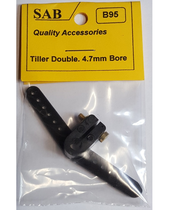 Tiller Arm - Double - 3/16 4.7mm Shaft