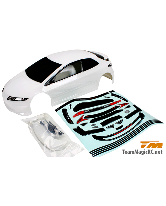 1/10 Touring / Drift -  190mm -  Painted -  no holes -  TPR White -  503367WA -  503367WA