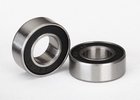 Ball bearings, black rubber sealed (7x14x5mm) (2) - 5103A