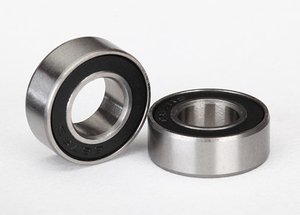 Ball bearings, black rubber sealed (7x14x5mm) (2) - 5103A-rc---cars-and-trucks-Hobbycorner