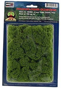 Foliage-Fiber Clusters light Green Fine - JTT 95064-trains-Hobbycorner