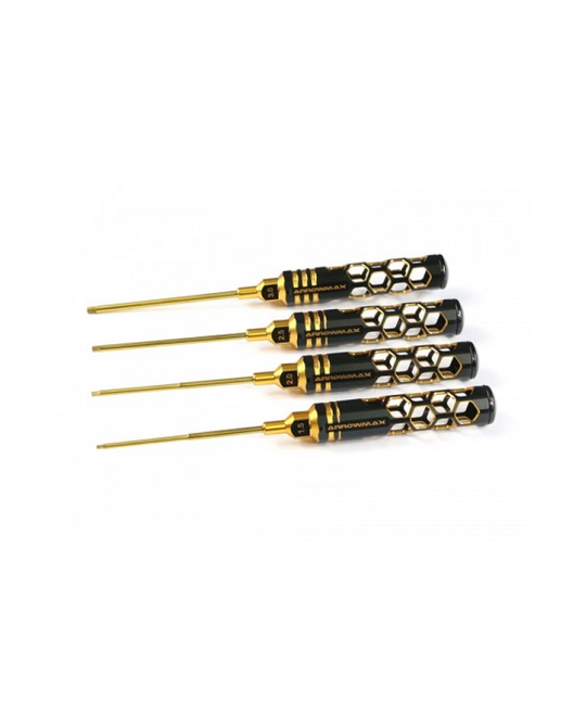 Allen Wrench Set  (4pcs) Black Golden