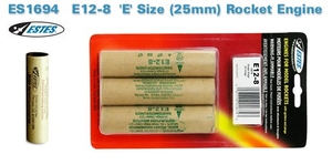 ESTES "E" ROCKET ENGINE E12-8 - 3 PCE PACK-rockets-Hobbycorner