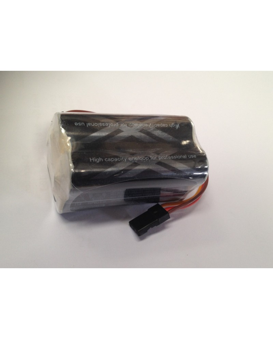 4.8V 2500mah Sanyo ENELOOP SQUARE w/JR lead. Clear Shrink