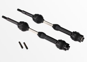Driveshafts, rear, steel-spline constant-velocity (complete assembly) (2)-rc---cars-and-trucks-Hobbycorner