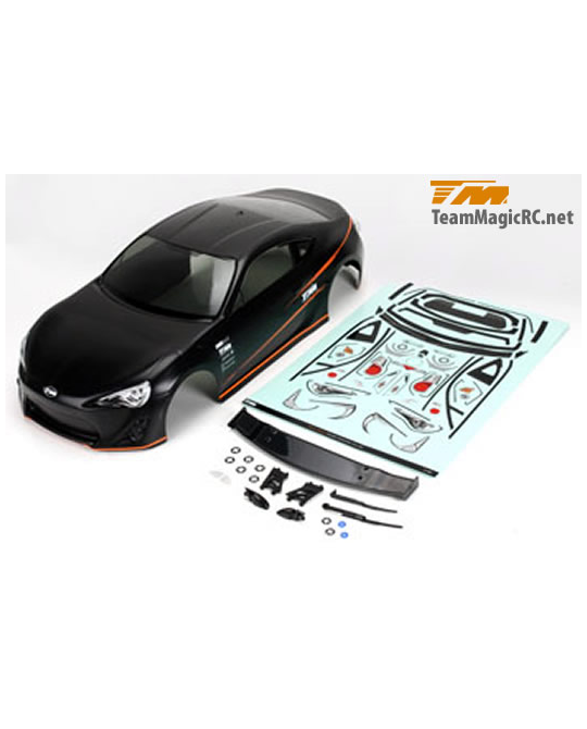 1/10 Touring / Drift -  190mm -  Painted -  no holes -  T86 Black -  503393BKA -  503393BKA