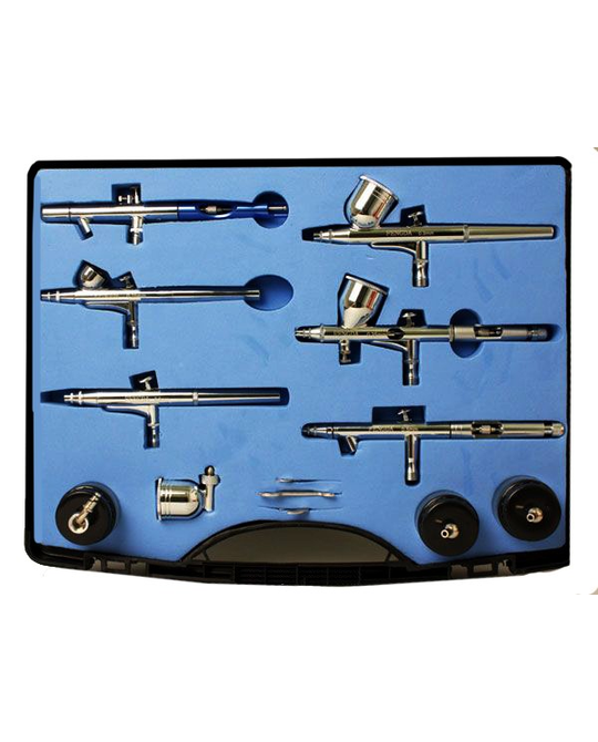 6 Double Action Airbrush Set - BD813