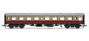 RailRoad, BR, Mk.1 Tourist Second Open Coach, BR Carmine & Cream -Era 4-trains-Hobbycorner