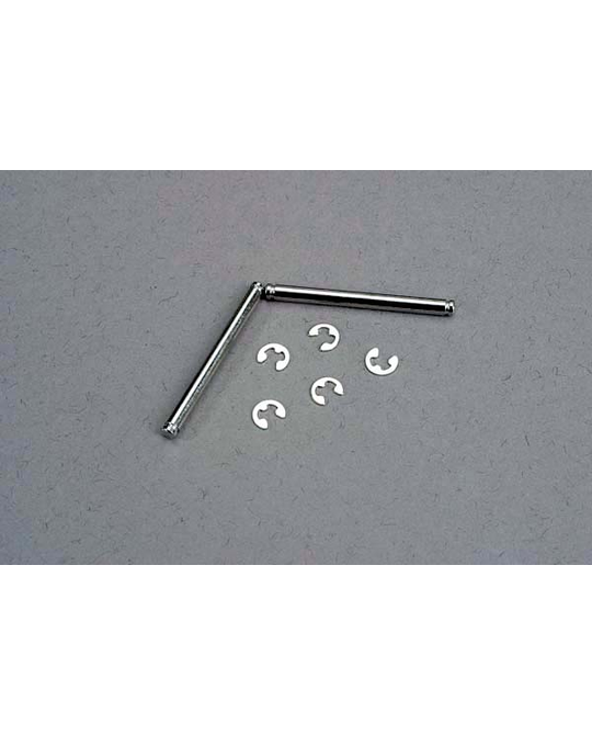 Suspension pins, 2.5x31.5mm (king pins) w/ E-clips (2) - 3740