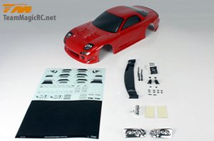 1/10 Touring / Drift -  190mm -  Painted -  no holes -  RX7 Red -  503321RA -  503321RA-rc---cars-and-trucks-Hobbycorner