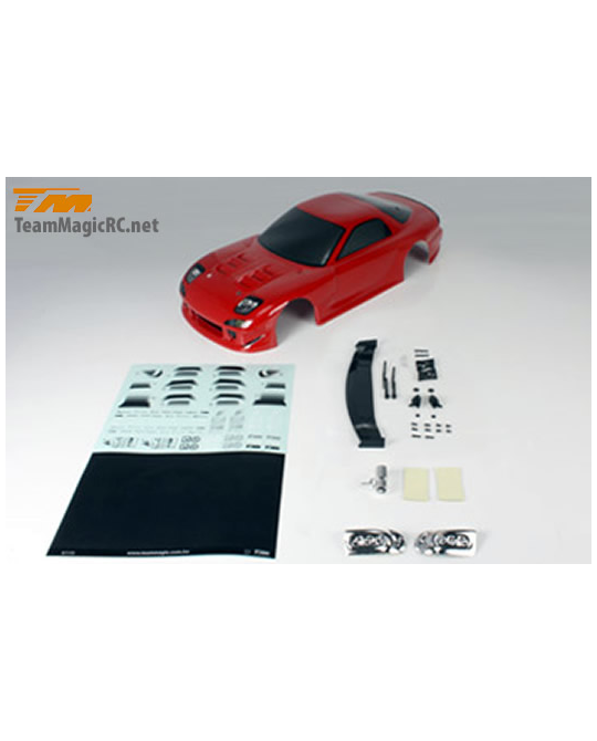 1/10 Touring / Drift -  190mm -  Painted -  no holes -  RX7 Red -  503321RA -  503321RA