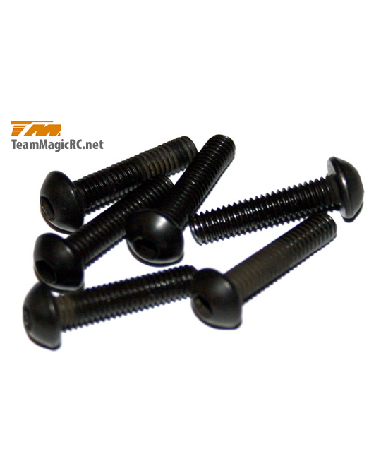 Screws -  Button Head -  M3.5 x 16mm (6 pcs) -  123516BU