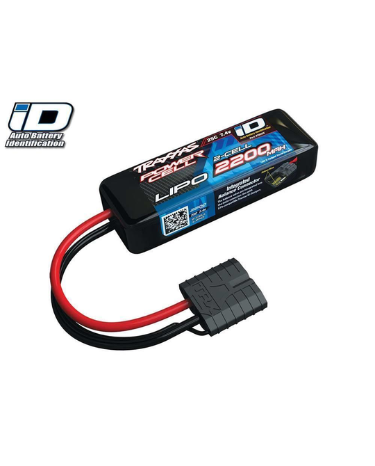 2200mAh 2S 7.4V 2200mAh Lipo w/iD Connector - 2820X