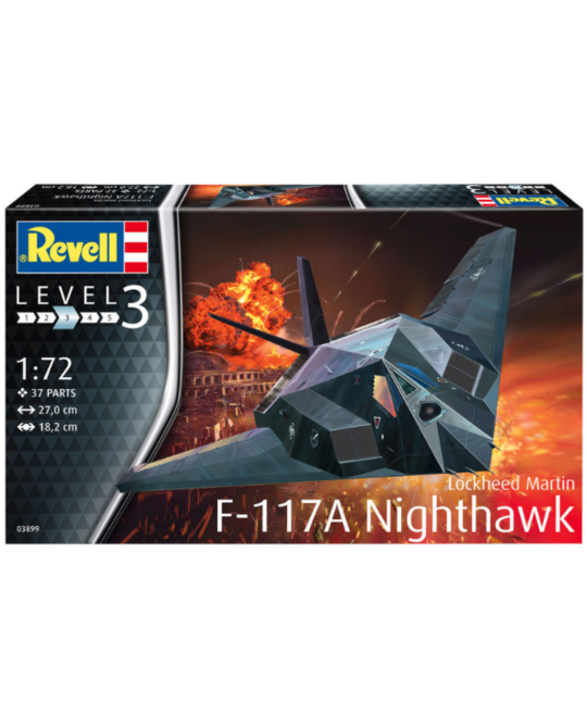 1/72 F-117A Nighthawk Stealth Attack Aircraft - 3899