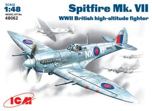 Spitfire Mk. VII 1/48 High Altitude Fighter 48062-model-kits-Hobbycorner