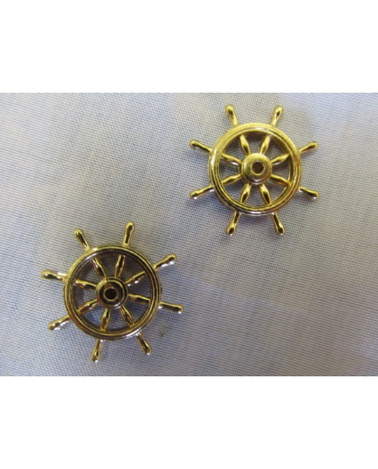 Wheel 25mm Brass (2 Per Pack) - BF-0051