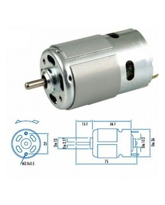 12VDC 2.7kg 11200rpm Motor