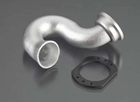 Traxxas 5340X - Header, Exhaust (Tubular Aluminum, Silver-Anodized)