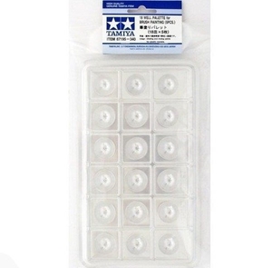 TAMIYA 18 WELL BRUSH PAINT PALETTE (5)-paints-and-accessories-Hobbycorner