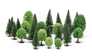 Mixed (Deciduous and Fir) Trees - R 7201-trains-Hobbycorner