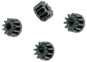 Pinion Gear Black 11T (4) - SCA W8200-slot-cars-Hobbycorner