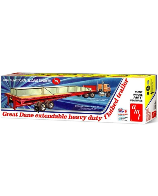 1/25 Great Dane Extendable Flat Bed Trailer - AMT 1111 