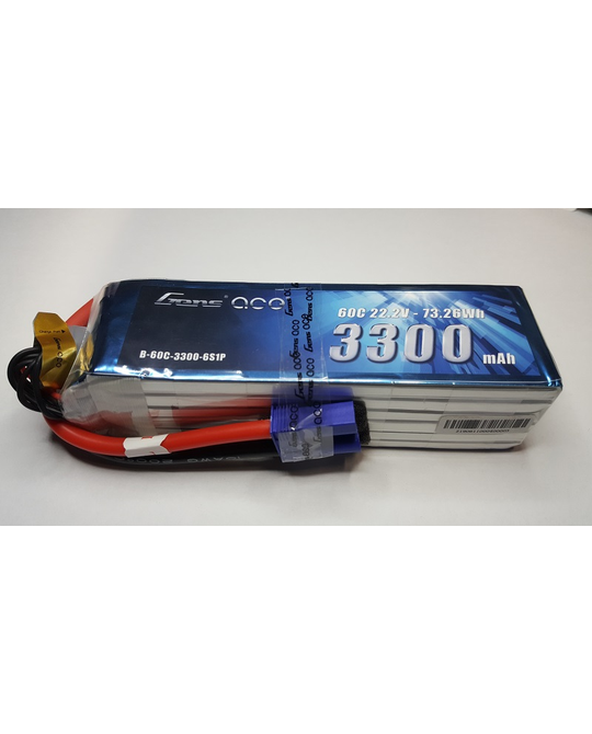 3300mAh 22.2V- 6S 60C Lipo with EC5 Plug