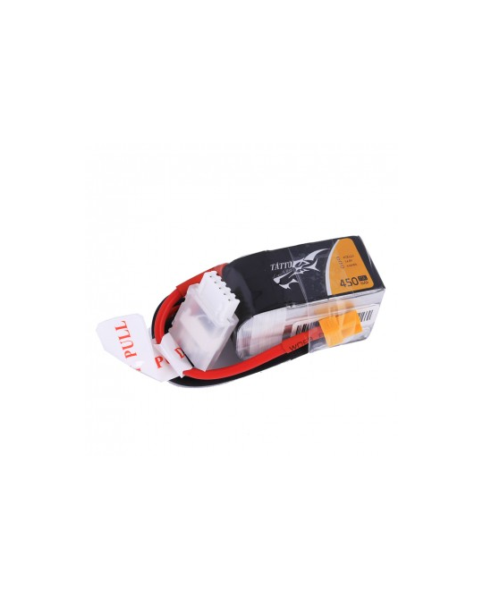 Tattu 14.8V 75C 4S1P 450mAh Lipo with XT30 Plug