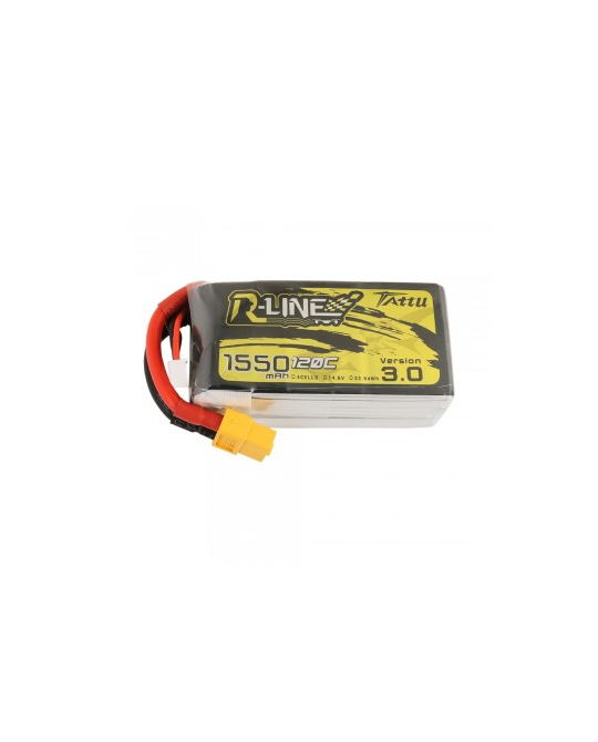 R-Line Version 3.0 1550mAh 14.8V 4S1P 120C Lipo with XT60 Plug