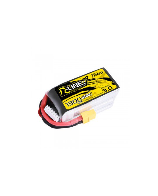 R-Line 3.0 1300mAh 22.2V 6S1P 120C Lipo with XT60 Plug