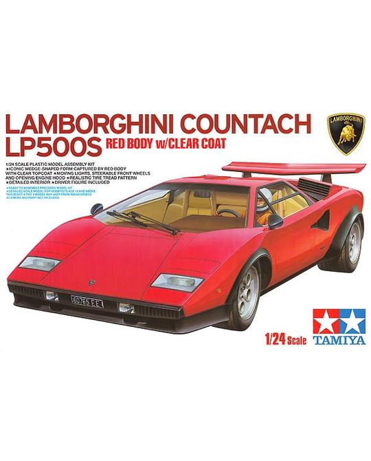 1/24 Countach LP500S Red Plated