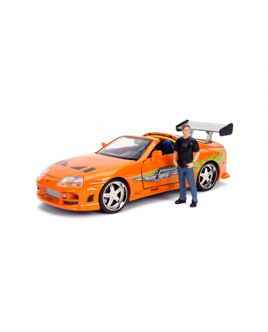 1/24th scale diecast metal kit of theThe Fast and Furious Toyota Supra - JA30699