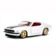 1:32 ROMAN'S 1969 FORD MUSTANG FASTBACK - WHITE-dicast-models-Hobbycorner