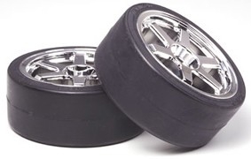6 SPOKE WHEEL WITH DRIFT TYRE(2) 26mm/ +2 -  53960-wheels-and-tires-Hobbycorner