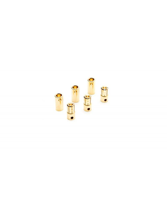 Gold Bullet Connector Set - 6.5mm - (3) - DYNC0091