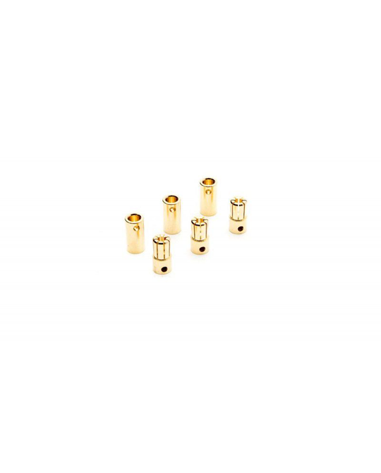 Gold Bullet Connector Set - 6.5mm - (3) - DYNC0091