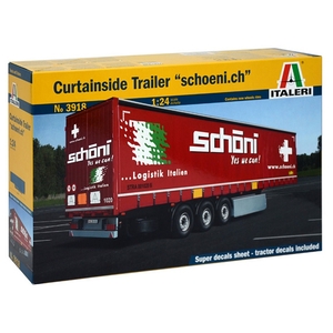 1/24 - Curtainside Trailer With Logo - 3918-model-kits-Hobbycorner