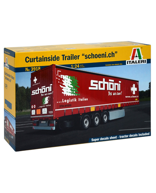 1/24 - Curtainside Trailer With Logo - 3918