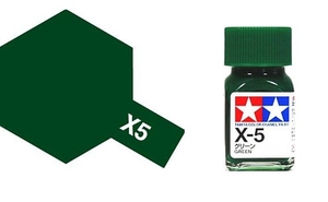 X-5 Enamel Paint - Green - 10ml - 8005-paints-and-accessories-Hobbycorner