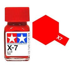X-7 Enamel Paint - Red - 10ml - 8007-paints-and-accessories-Hobbycorner