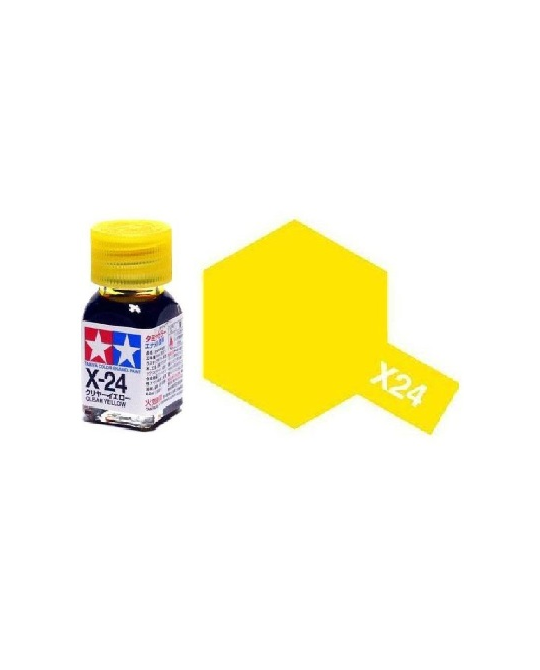X-24 Enamel Paint - Clear Yellow - 10ml - 8024
