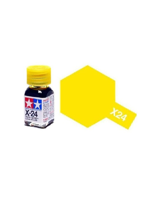 X-24 Enamel Paint - Clear Yellow - 10ml - 8024