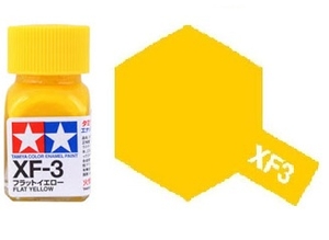 XF-3 Enamel Paint - Flat Yellow - 10ml - 8103-paints-and-accessories-Hobbycorner