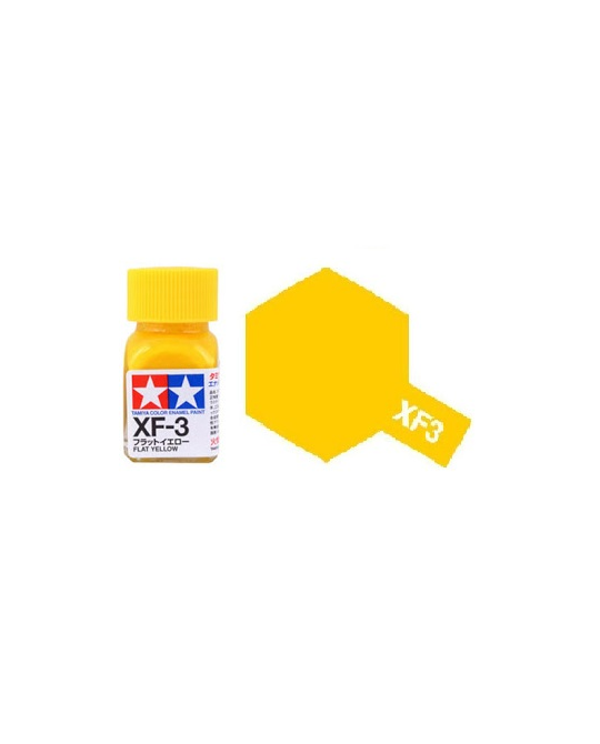 XF-3 Enamel Paint - Flat Yellow - 10ml - 8103