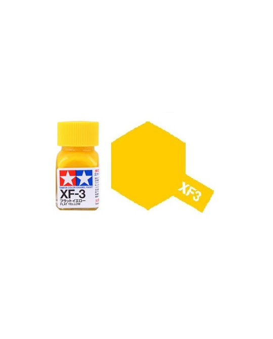 XF-3 Enamel Paint - Flat Yellow - 10ml - 8103